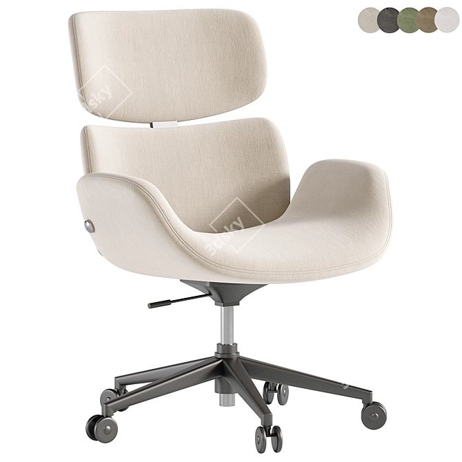 Modern Office Armchair: Cento Design 3D model image 1