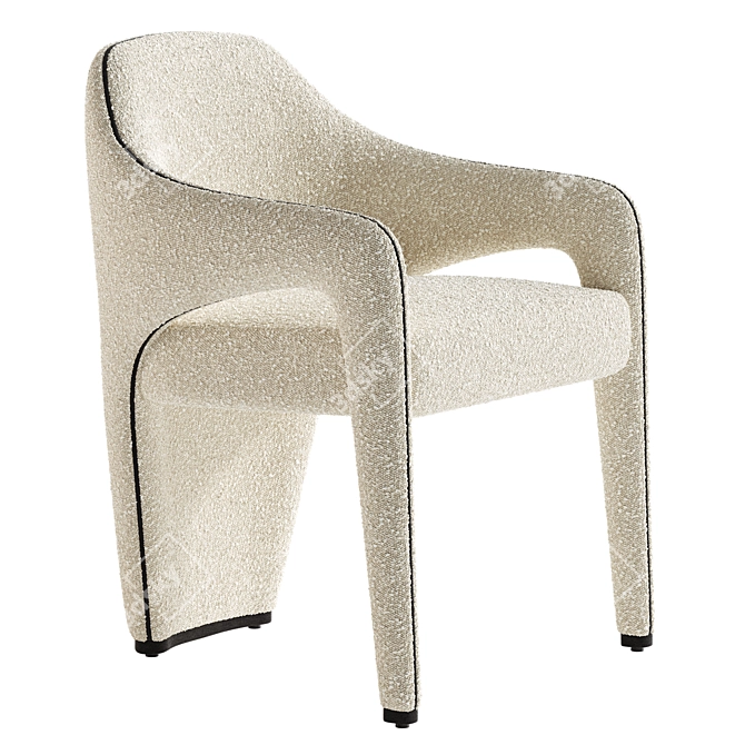  Stylish MARLON Dining Chair 3D model image 4