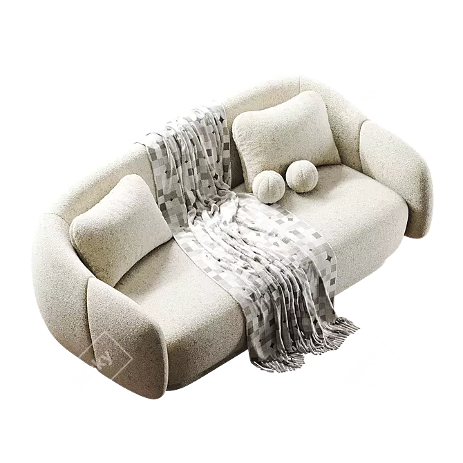 Elegance Canapé Sofa Set 3D model image 1