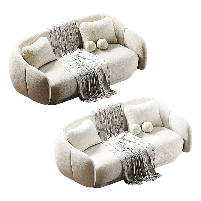 Elegance Canapé Sofa Set 3D model image 4