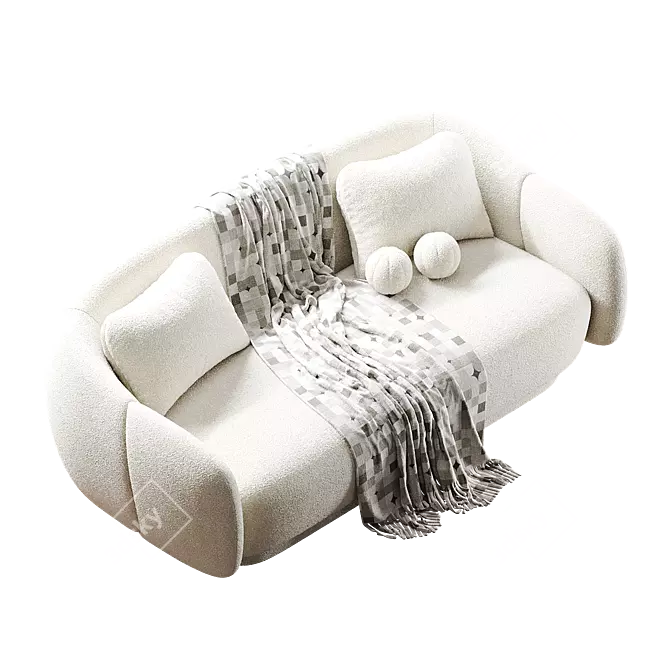 Elegance Canapé Sofa Set 3D model image 8