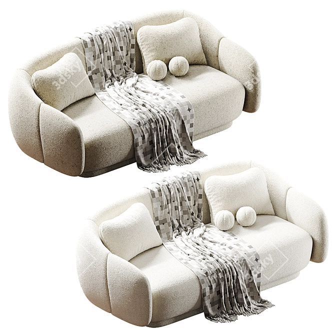 Elegance Canapé Sofa Set 3D model image 10