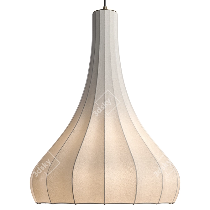 Silk Glow Pendant Light 3D model image 1