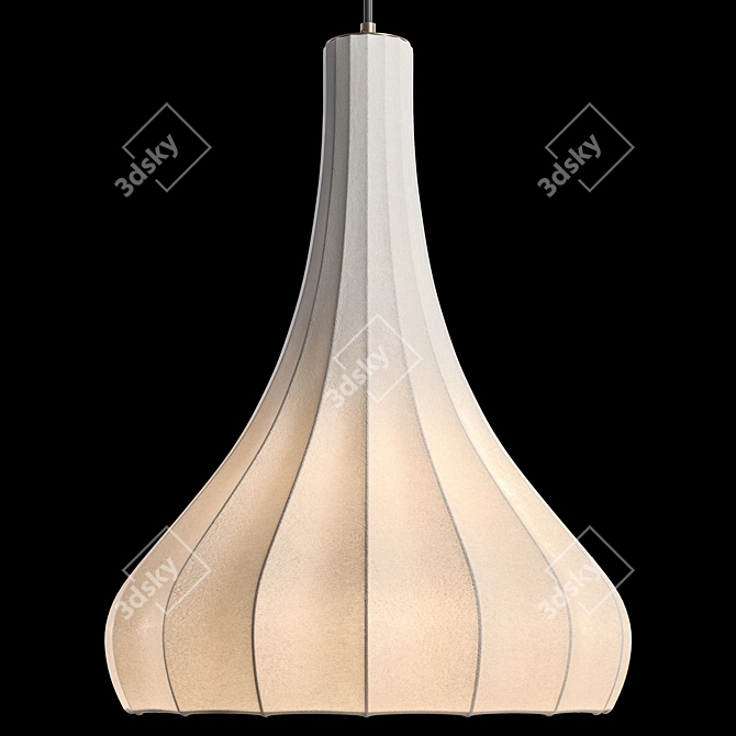 Silk Glow Pendant Light 3D model image 3