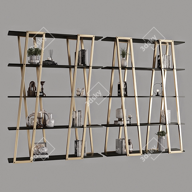 High-Quality Rack Shelves Model 3D model image 1