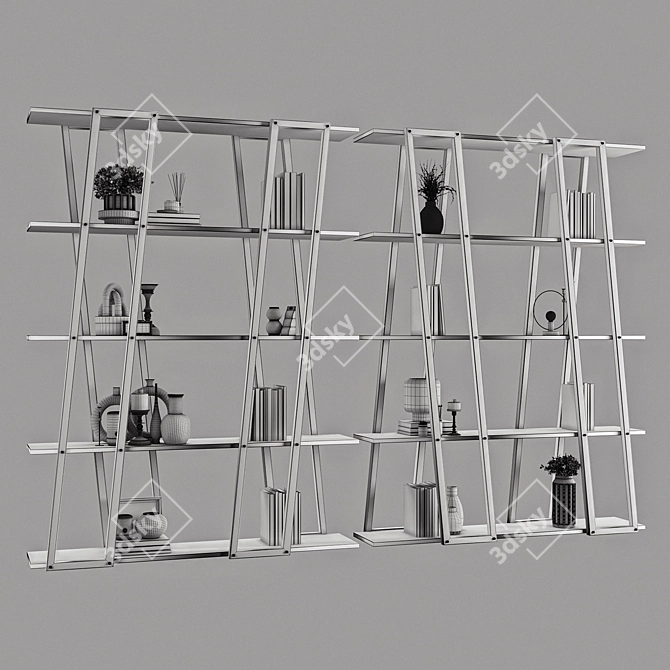 High-Quality Rack Shelves Model 3D model image 5