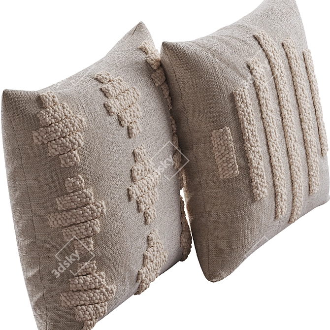 Luxury Kanju Pillow Set 3D model image 6