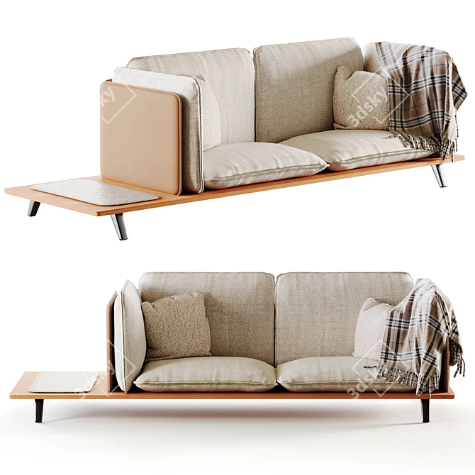 Sahara Sofa by Monologue 3D model image 1