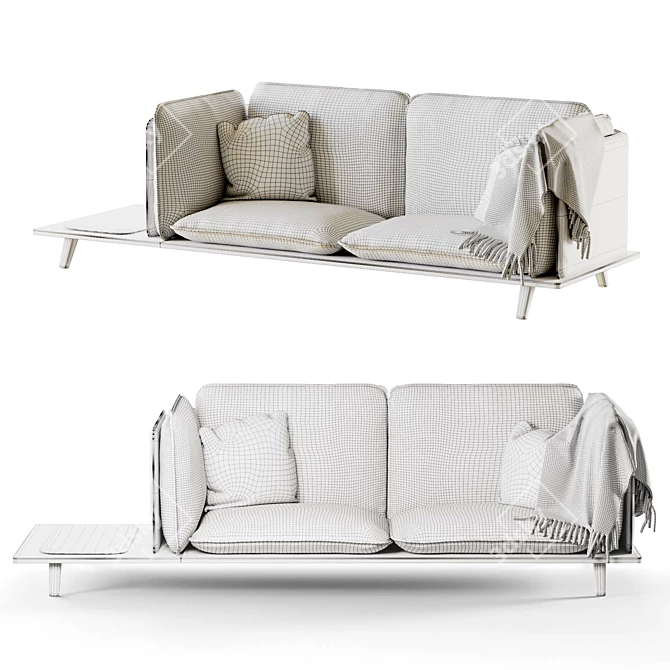 Sahara Sofa by Monologue 3D model image 4