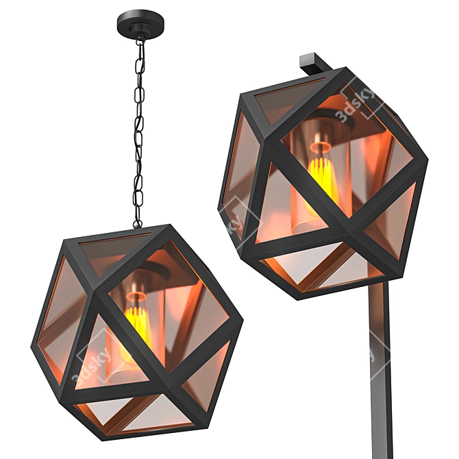 Elegant Elektrostandard Ambra Streetlamp 3D model image 9