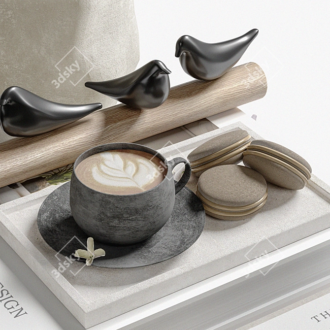 Modern Decor Set Elements 3D model image 4