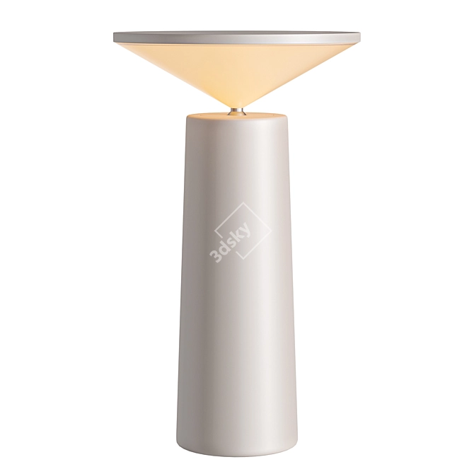 Contemporary Cocktail Table Lamp 3D model image 2