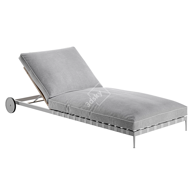 Flexform Atlante Outdoor Lounge Chaise 3D model image 2