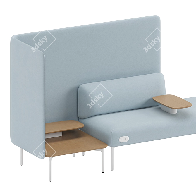 Modern Cabana Sofa Lounge Retreat 3D model image 5