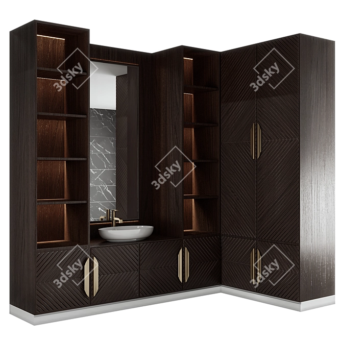 High-Quality Bathroom Furniture 16 3D model image 1