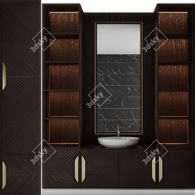 High-Quality Bathroom Furniture 16 3D model image 2