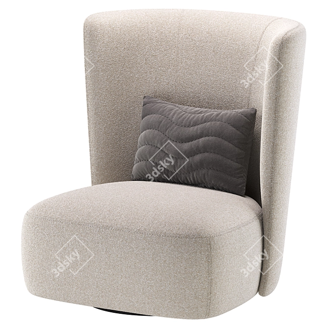 Elegant Canaria Armchair by Cazarina 3D model image 2