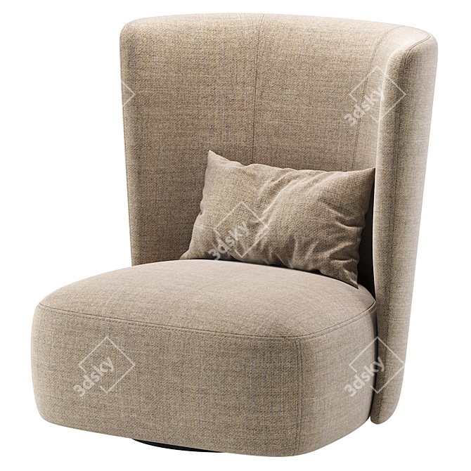 Elegant Canaria Armchair by Cazarina 3D model image 4