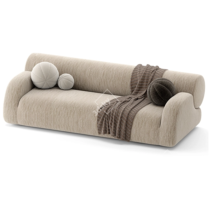 Luxe Jupiter Corner Sofa 3D model image 2