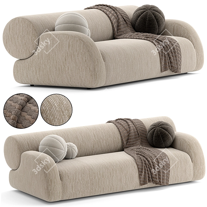  Luxe Jupiter Corner Sofa 3D model image 4