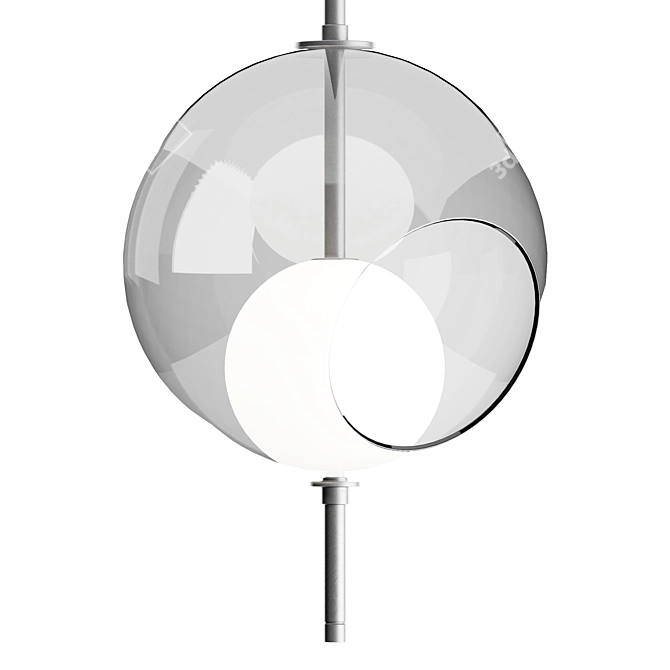 Fiam Italia PEARL Pendant Light 3D model image 2