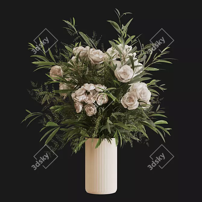 Floral Beauty 3D Models Package 3D model image 6