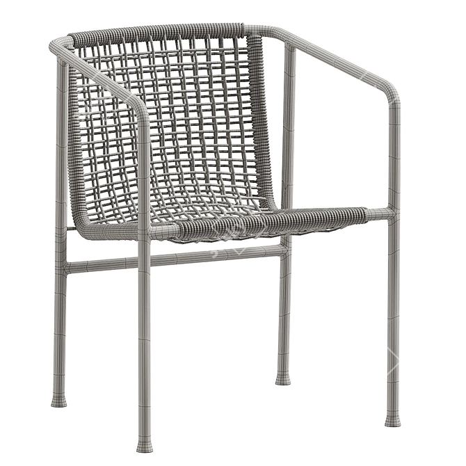 Flexform Ottavia Outdoor Dining Chair 3D model image 6