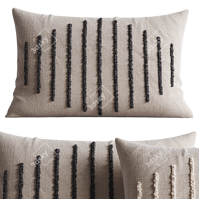 Kanju Handcrafted Pillow Collection 3D model image 4