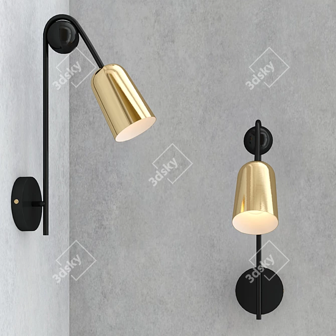  NATSUMI Wall Lamp, Sleek Design 3D model image 2