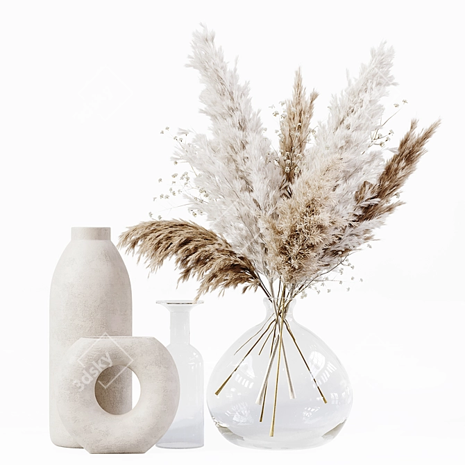 Exquisite Indoor Plants 3D Model 3D model image 2