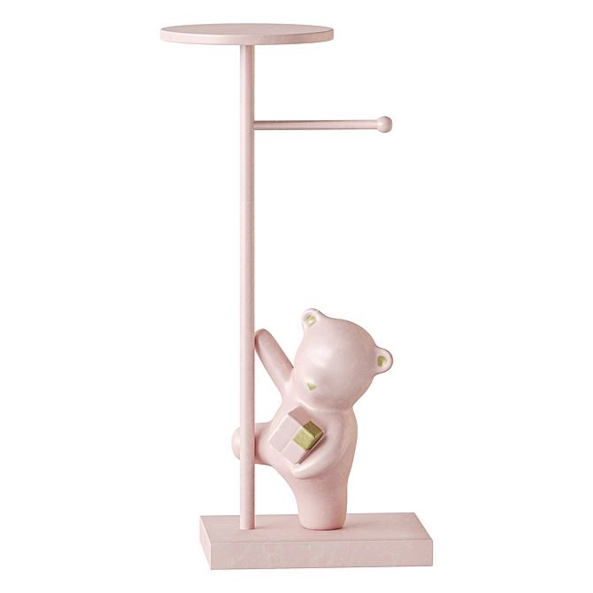 Bear Statue Bathroom Organizer Storage 3D model image 3