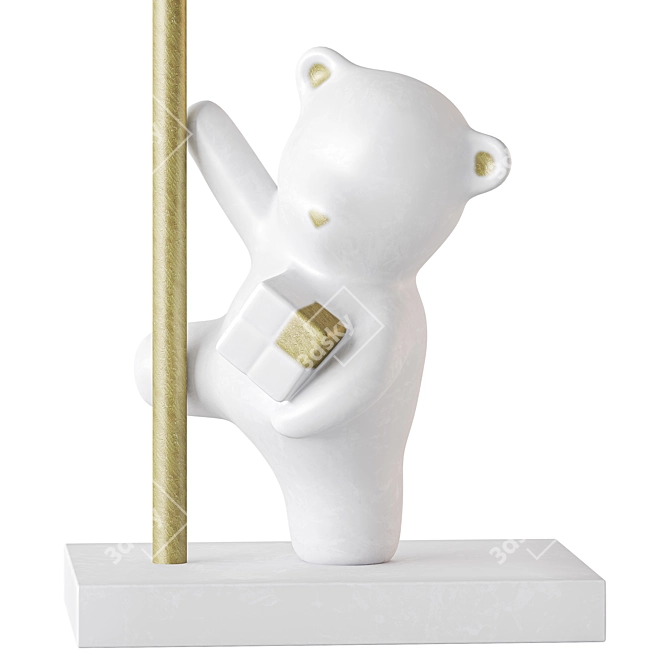 Bear Statue Bathroom Organizer Storage 3D model image 4