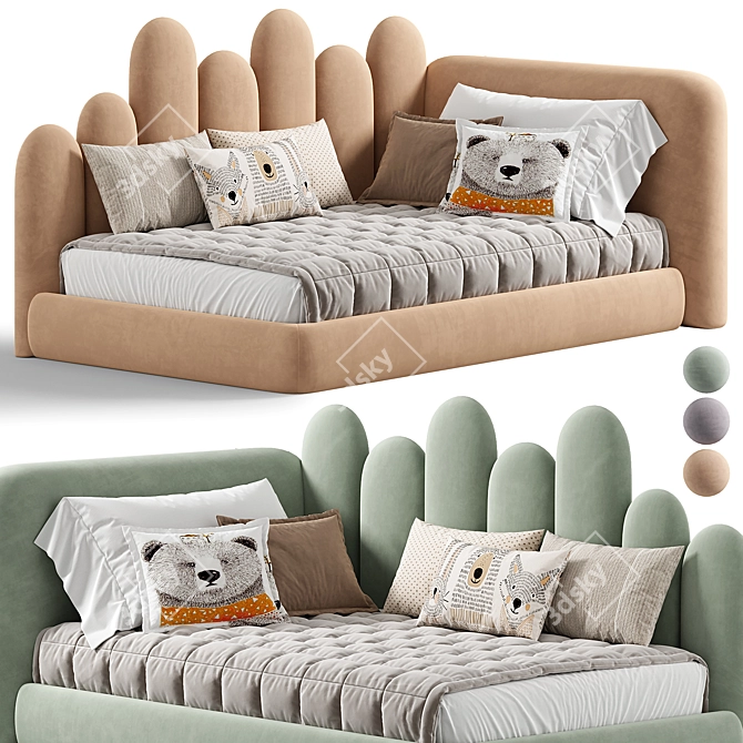 Kids Bed 3D Model Export 3D model image 3