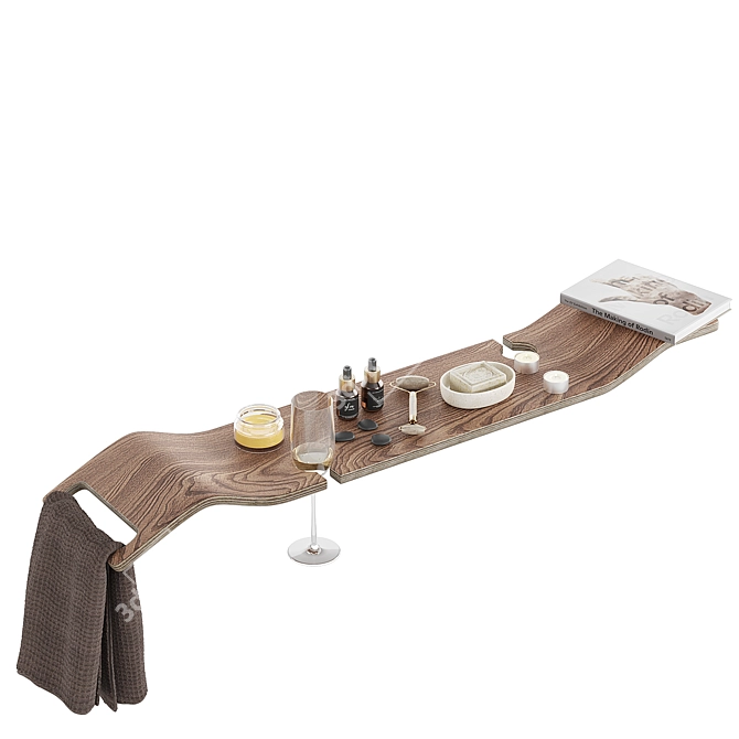 Luxurious Victoria Albert Bath Rack 3D model image 4