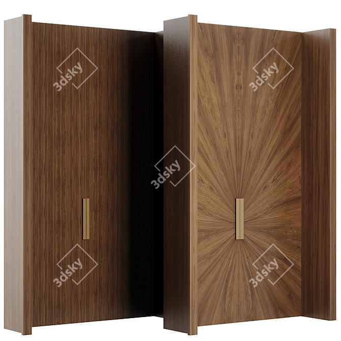  Modern Door Set 2016 3D model image 1