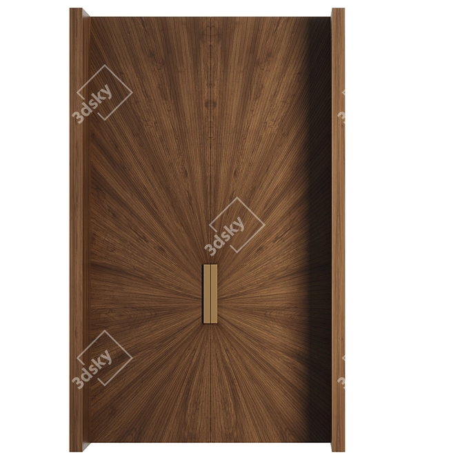  Modern Door Set 2016 3D model image 2