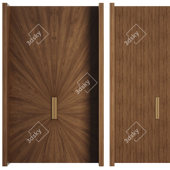  Modern Door Set 2016 3D model image 6
