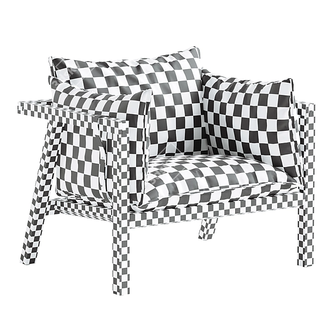 Umomoku Outdoor Chair 3D Model 3D model image 6