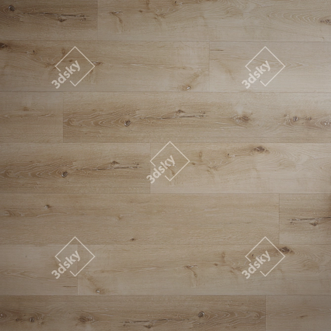 Bukarest Oak Wood Flooring Model 3D model image 3