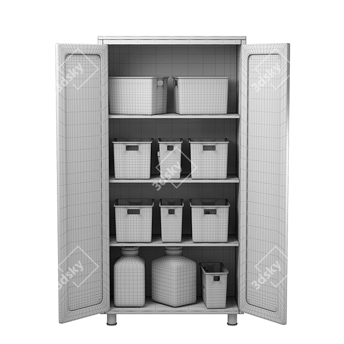 Medical Supply Storage Cabinet - Enhance Healthcare 3D model image 4