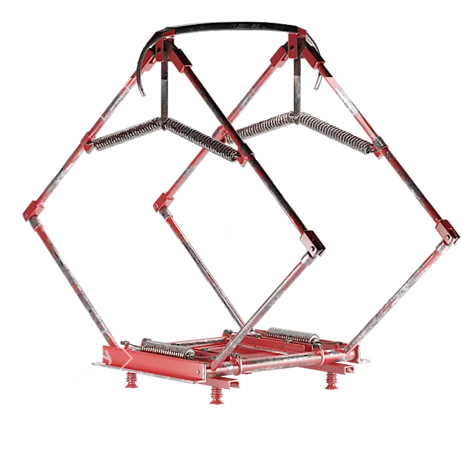 Electric Train Pantograph Model 3D model image 1