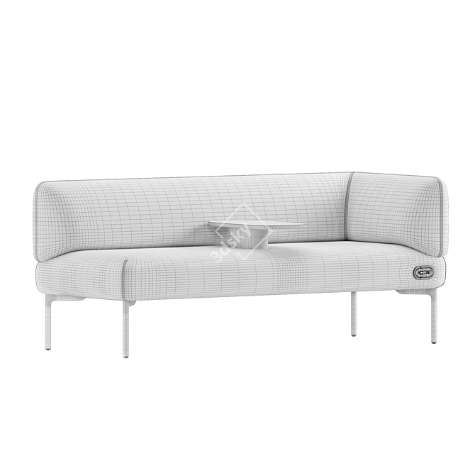 Modern Haworth Cabana Sofa Style 3D model image 7