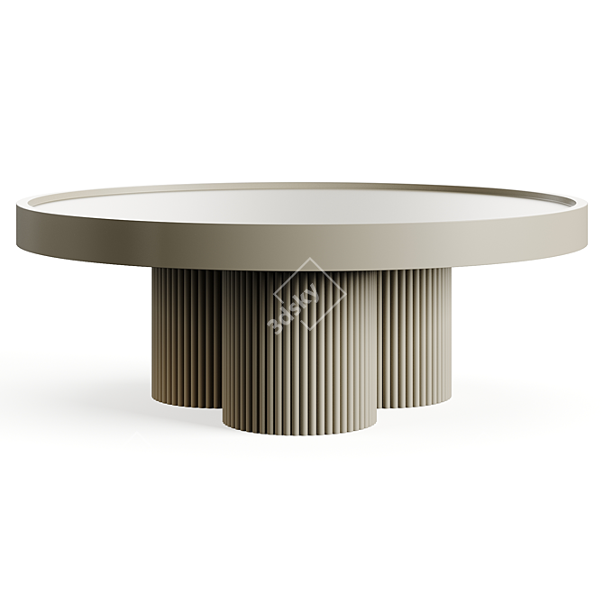 Sleek Arctic Coffee Table Sedna 3D model image 1