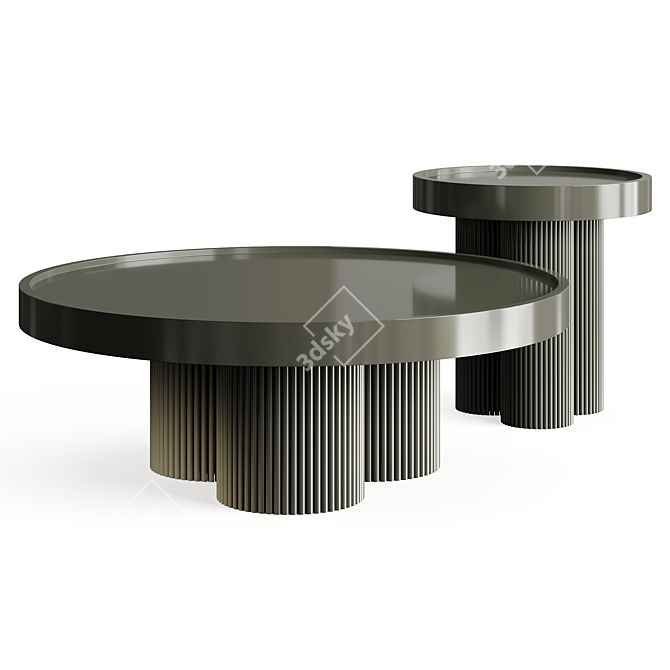 Sleek Arctic Coffee Table Sedna 3D model image 3