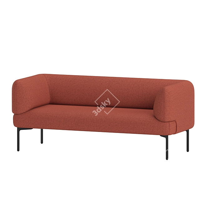 Haworth Cabana Customizable Modern Sofas 3D model image 2