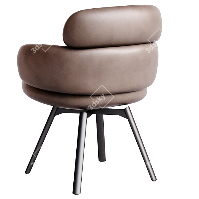 Sophisticated Vivienne Dining Chair 3D model image 6