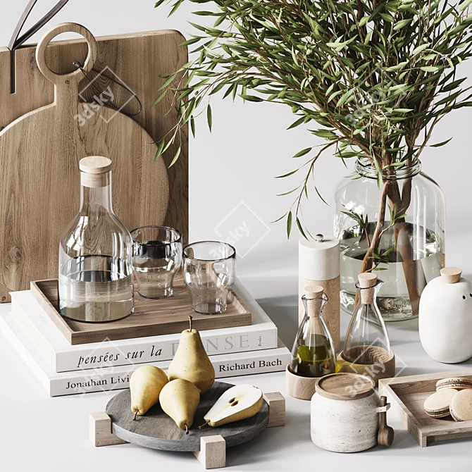 3Ds Max Kitchen Set 2015 3D model image 6