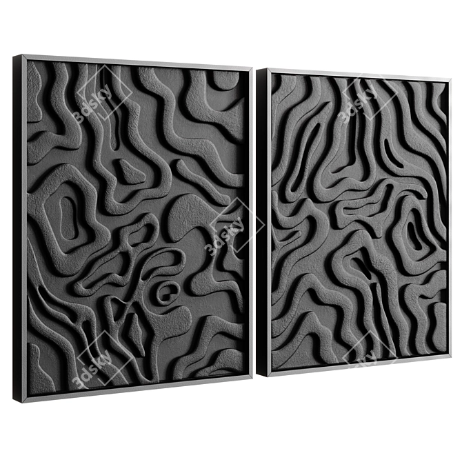 Lucile Salamone Relief Prints Set 3D model image 1