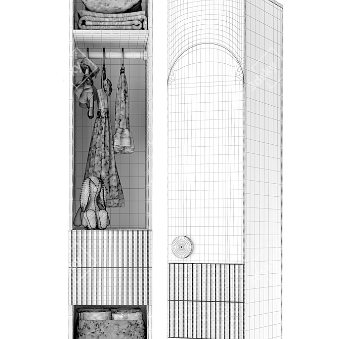 Modular Rolo Masher-1 Cabinet 3D model image 7