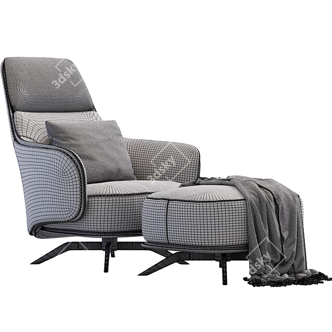 Elegant Kaori Lounge: Poliform Design 3D model image 6